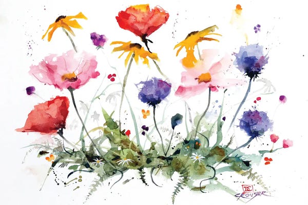 Watercolor: Wildflowers by Dean Crouser