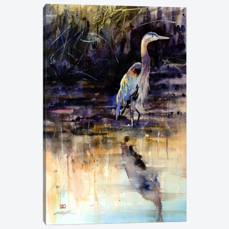 Heron Canvas Print #DCR20} by Dean Crouser Art Print