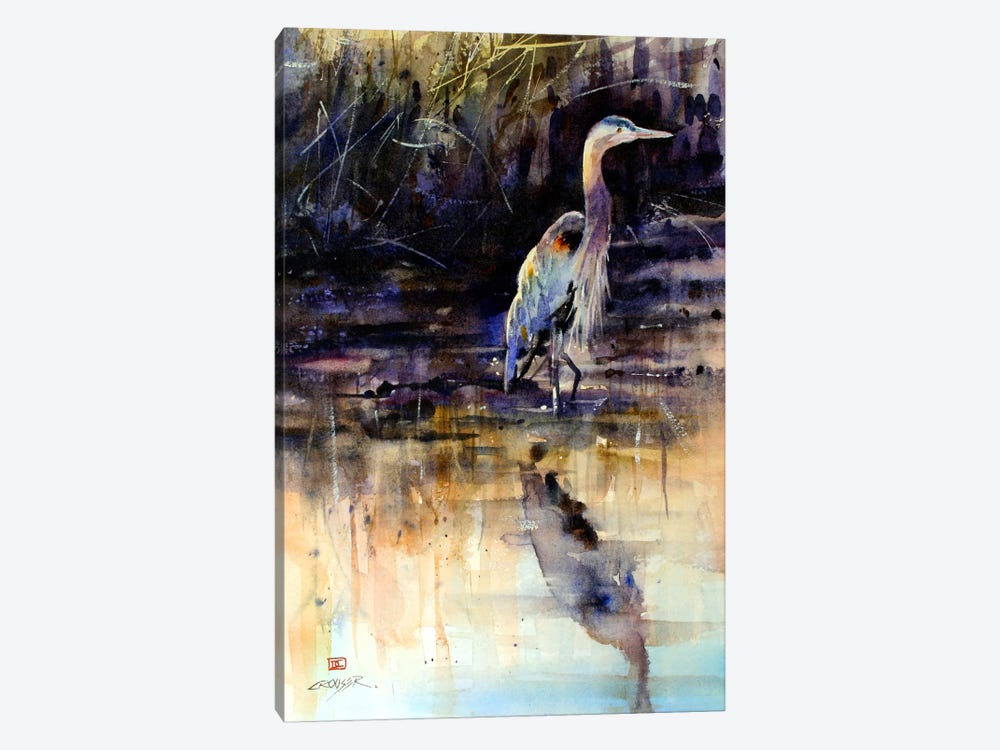 Heron by Dean Crouser 1-piece Canvas Print