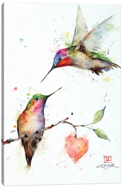 Love Is In The Air Canvas Art Print - Dean Crouser