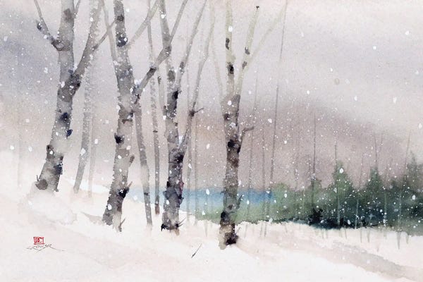 Dean Crouser: Winter Hillside by Dean Crouser