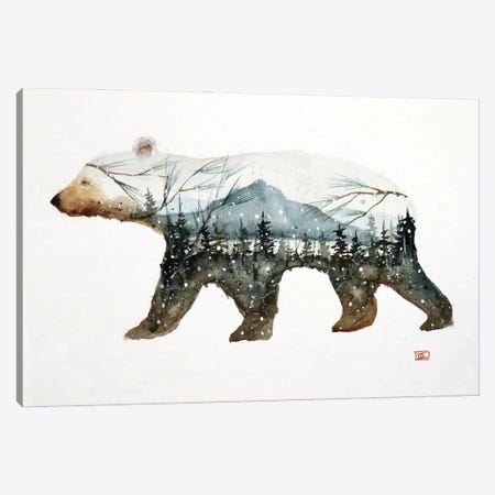 Forest Bear Canvas Print #DCR221} by Dean Crouser Canvas Print