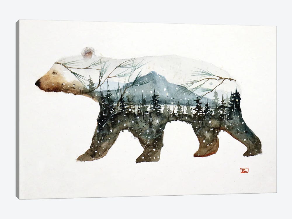 Forest Bear by Dean Crouser 1-piece Canvas Artwork