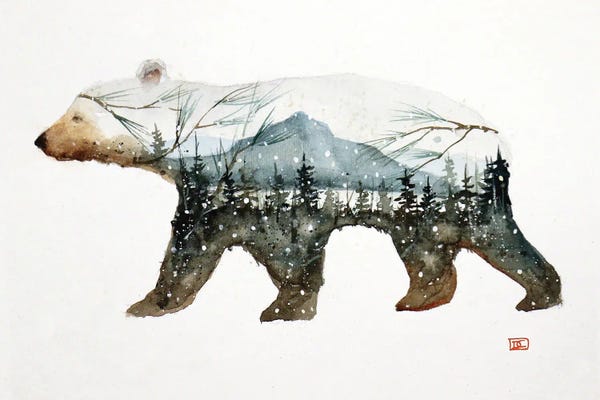 Pine Trees: Forest Bear by Dean Crouser