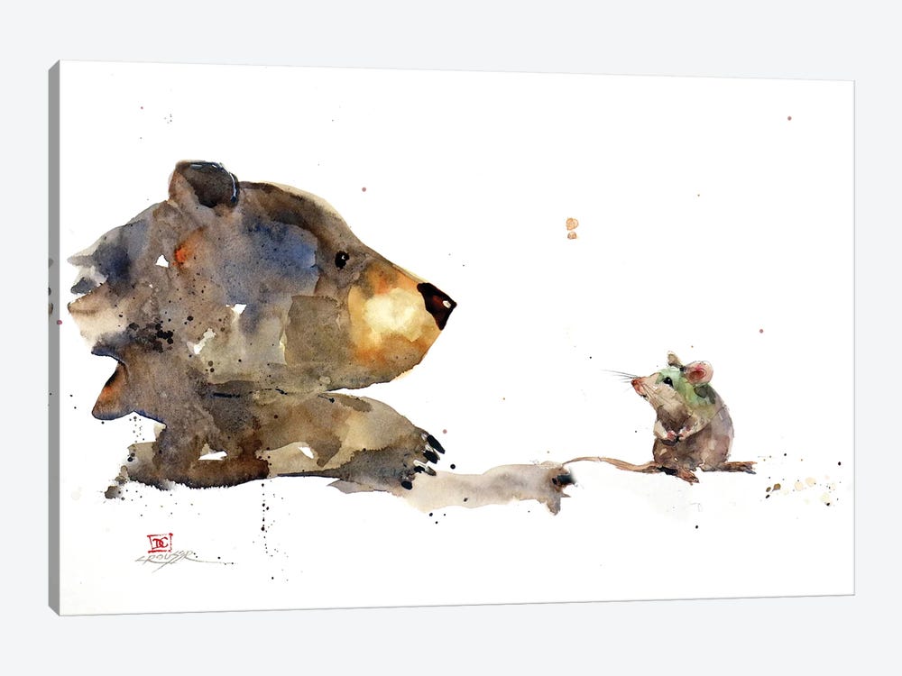 Bear & Mouse by Dean Crouser 1-piece Art Print