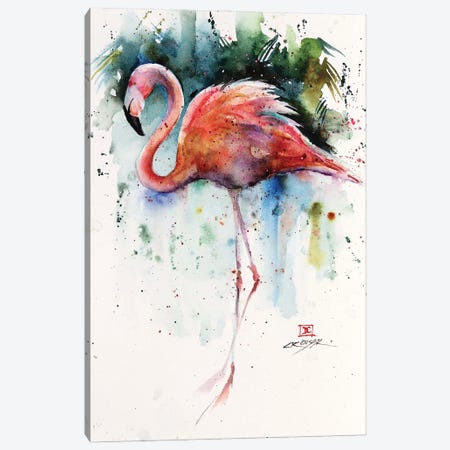 Flamingo Canvas Print #DCR231} by Dean Crouser Canvas Wall Art