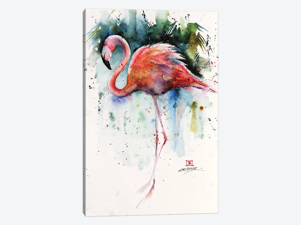 Flamingo by Dean Crouser 1-piece Canvas Print