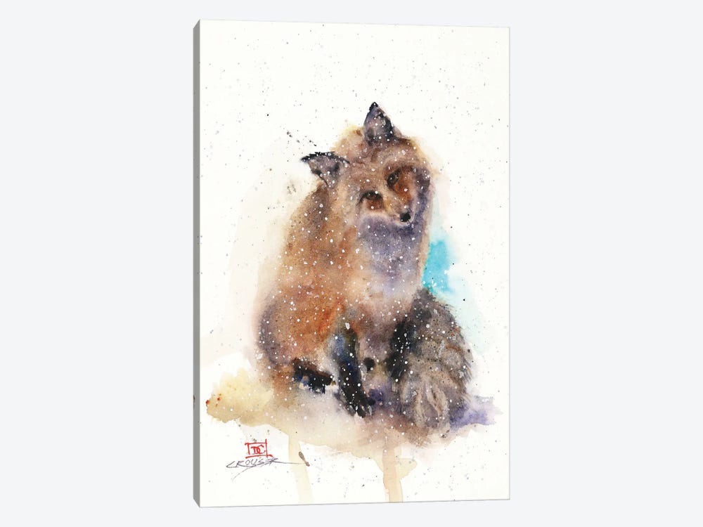 Winter Fox by Dean Crouser 1-piece Canvas Art Print