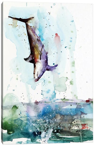 Mako Shark Canvas Art Print - Dean Crouser