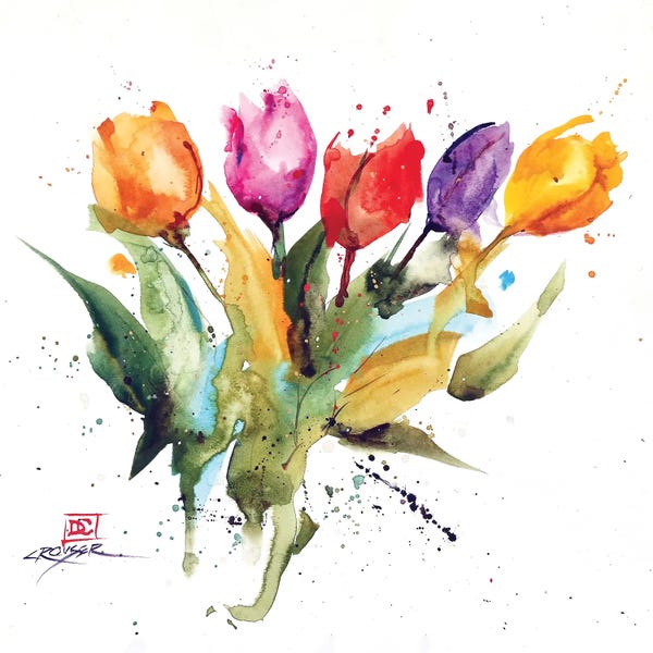 Abstract Bathroom: Tulips by Dean Crouser