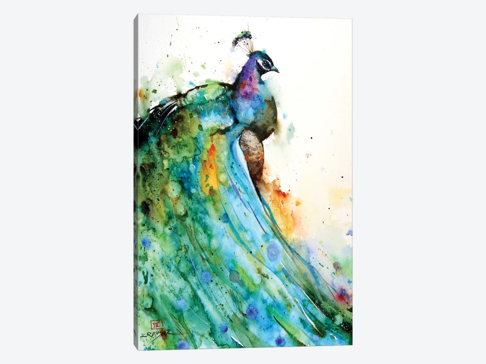 Peacock by Dean Crouser 1-piece Canvas Wall Art