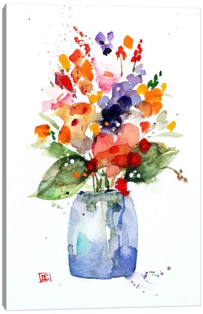 Flower Vase Canvas Art Print - Dean Crouser