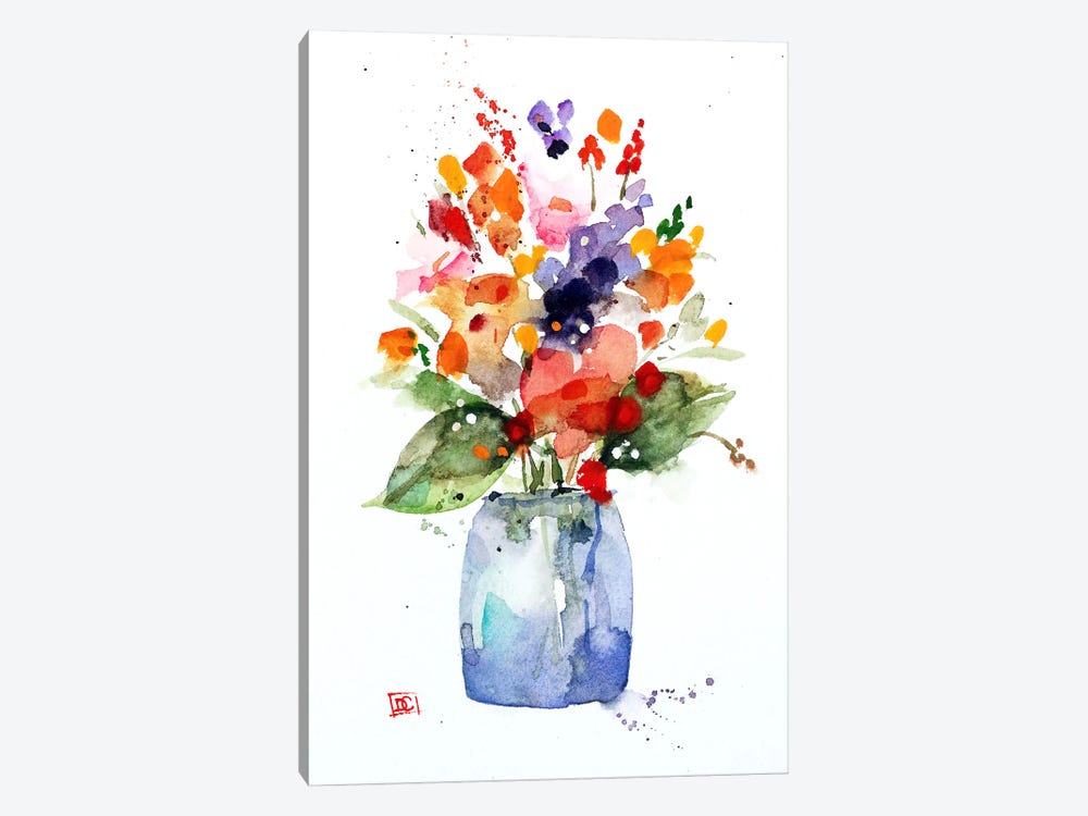 Flower Vase by Dean Crouser 1-piece Canvas Wall Art
