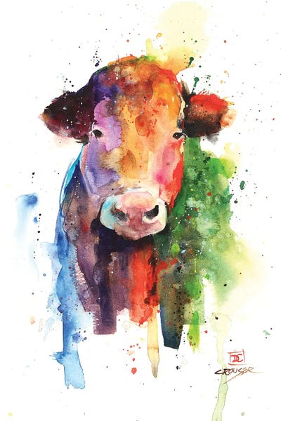 Fine Art Print: Happy Cow by Dean Crouser