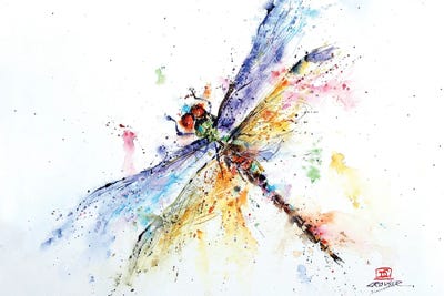 Pond Dragonfly by Dean Crouser framed canvas print