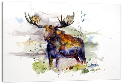 Elk Canvas Art Print - Rustic Décor