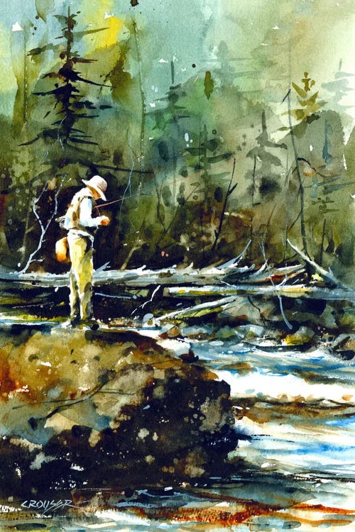 Fishing in the Wild II by Dean Crouser wall art
