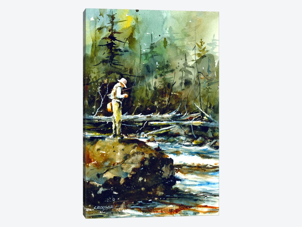 Fishing in the Wild II by Dean Crouser 1-piece Canvas Wall Art