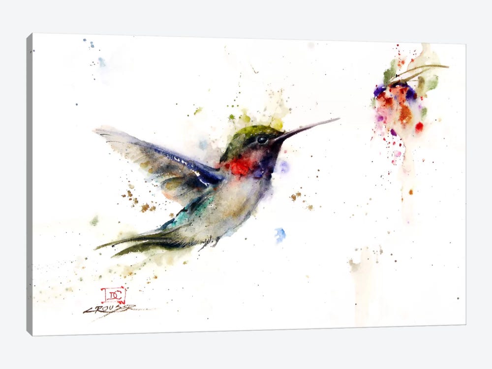 Colibri in the Moment by Dean Crouser 1-piece Canvas Art Print