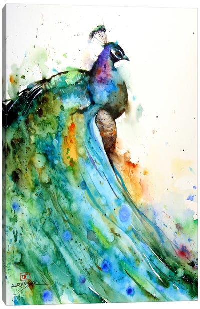 Pheasant Canvas Art Print - Peacock Art