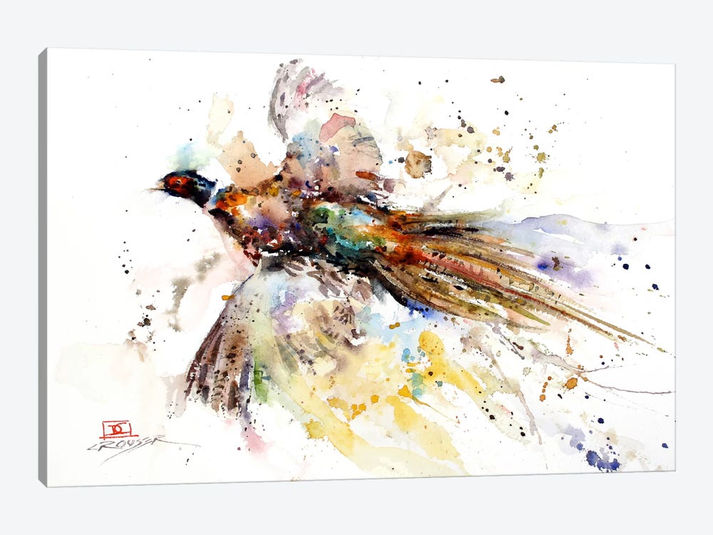Colorful Pheasant by Dean Crouser 1-piece Canvas Print