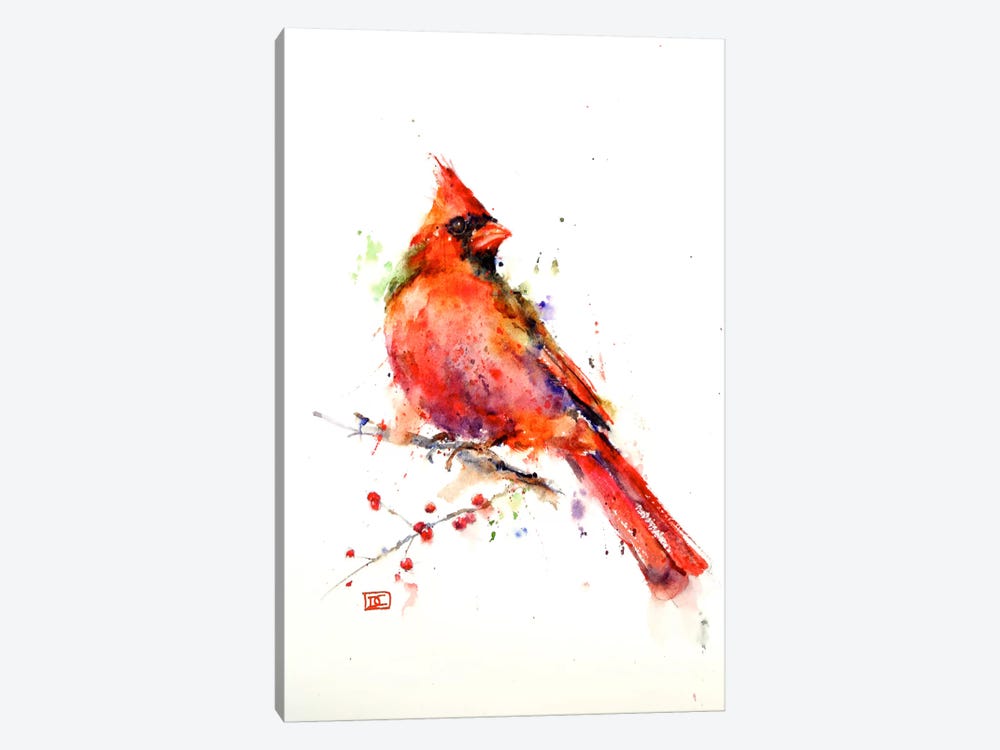 Red Bird by Dean Crouser 1-piece Canvas Artwork