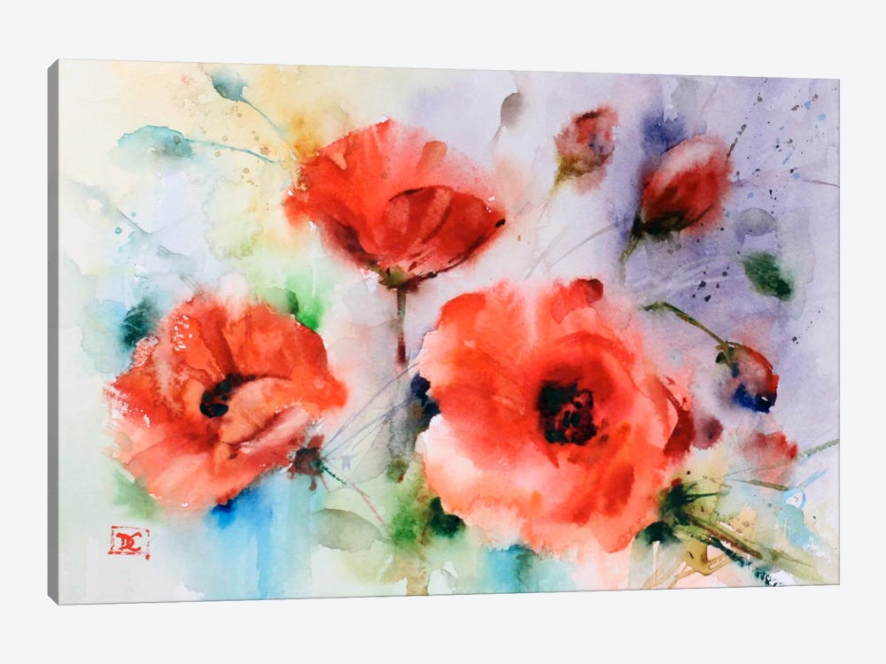 Poppies by Dean Crouser 1-piece Canvas Art Print