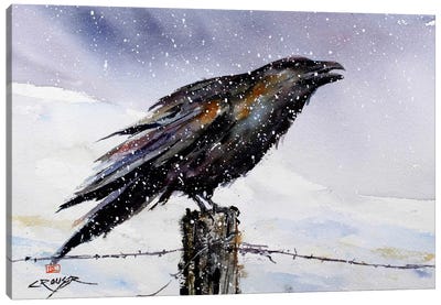 Winter Herald Canvas Art Print - Dean Crouser