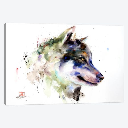 Wolf Canvas Print #DCR48} by Dean Crouser Canvas Print