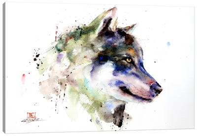 Wolf Canvas Art Print - Dean Crouser