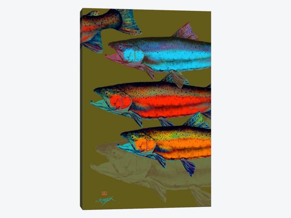 Multi-Colored Fish by Dean Crouser 1-piece Canvas Art Print