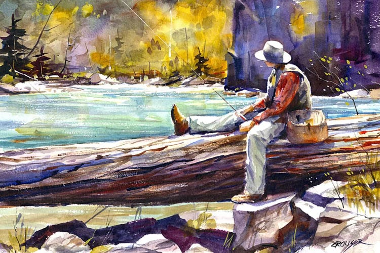 Fishing Time ( Sports > Fishing art) - 16x24x1