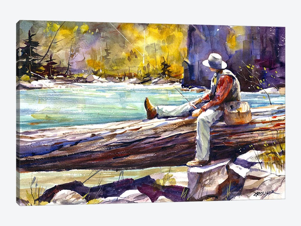 Fishing Time by Dean Crouser 1-piece Canvas Art Print
