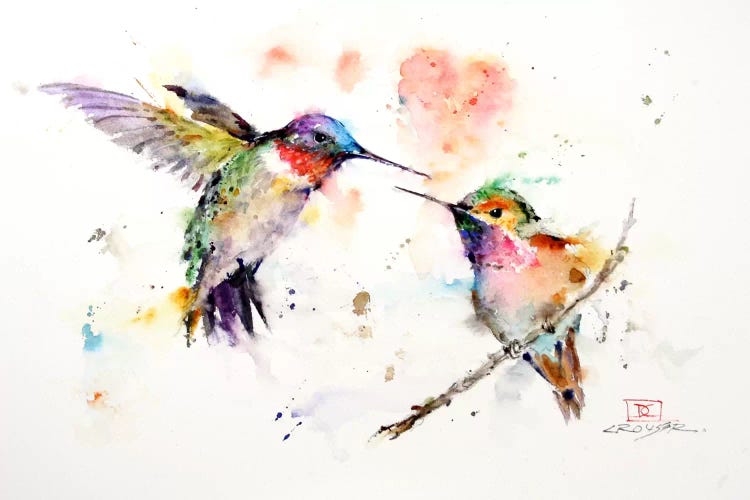 Hummingbirds by Dean Crouser wall art