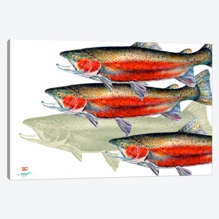 Bloody Fish Canvas Print #DCR58} by Dean Crouser Canvas Wall Art