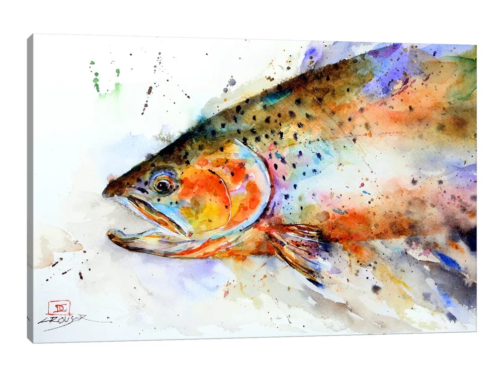 Fish (Multi-Color) Art Print by Dean Crouser