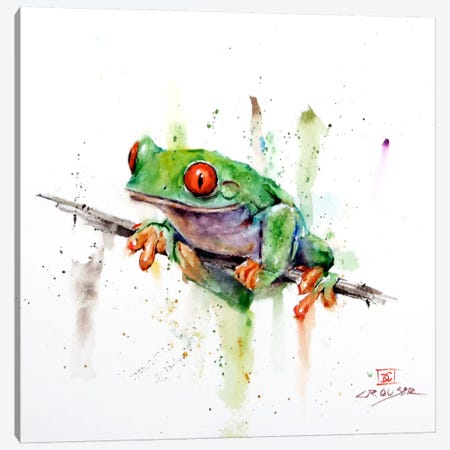 Frog Canvas Print #DCR61} by Dean Crouser Canvas Art Print
