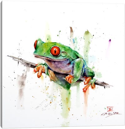 Frog Canvas Art Print - Dean Crouser