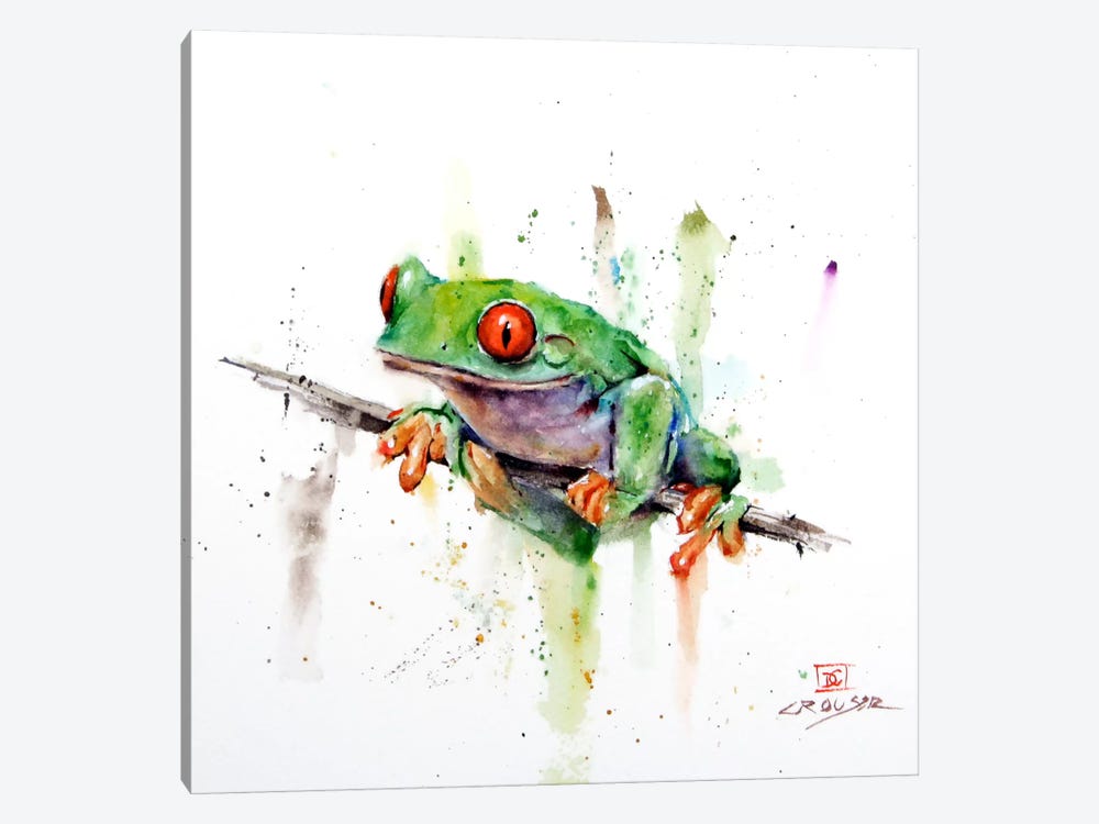 Frog by Dean Crouser 1-piece Canvas Artwork