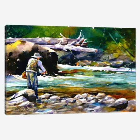 Fishing Canvas Print #DCR69} by Dean Crouser Canvas Art Print
