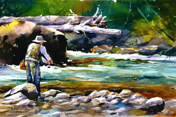 Cabin & Lodge Décor: Fishing by Dean Crouser