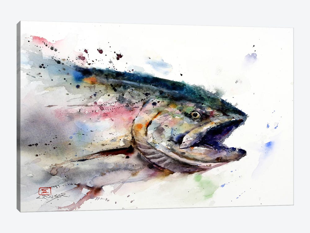 Fish II 1-piece Canvas Artwork