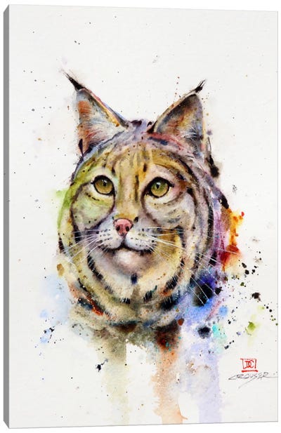 Wild Cat Canvas Art Print - Lynx