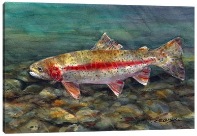 Under the Water Canvas Art Print - Fish Art