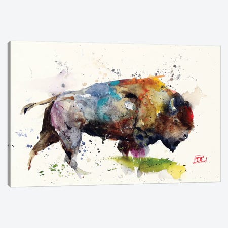Bison II Canvas Print #DCR82} by Dean Crouser Canvas Print