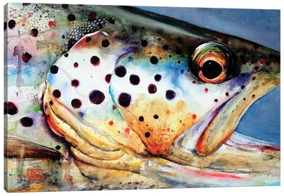 Brown's Eye View Canvas Art Print - Fishing Art