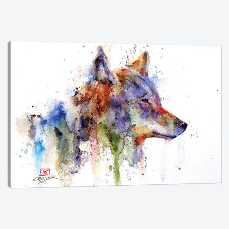 Coyote Canvas Print #DCR90} by Dean Crouser Canvas Wall Art