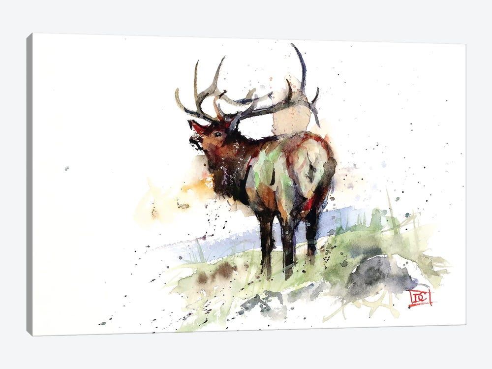 Elk III by Dean Crouser 1-piece Canvas Wall Art