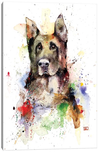 German Shepherd Canvas Art Print - Dean Crouser