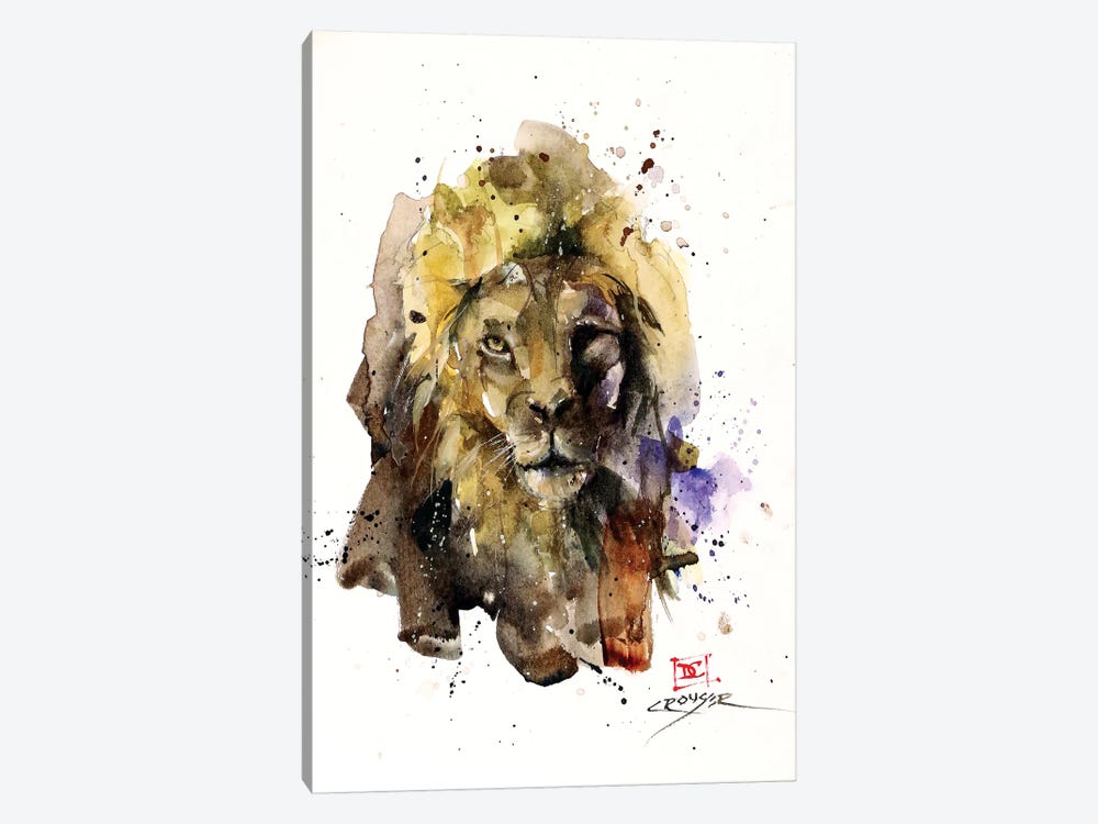 Lion by Dean Crouser 1-piece Canvas Print